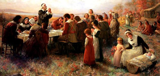 Pilgrims' First Thanksgiving